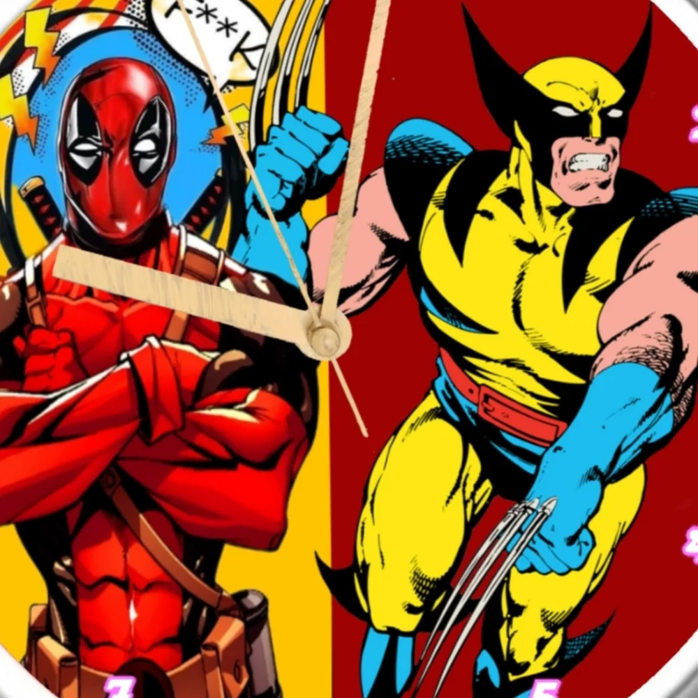 Dead Pool n Wolverine clock - Picture 1 of 4